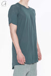 Boris Bidjan Saberi Cotton Short Sleeve T-shirt TS2.1 F0501T-HZ Seaweed